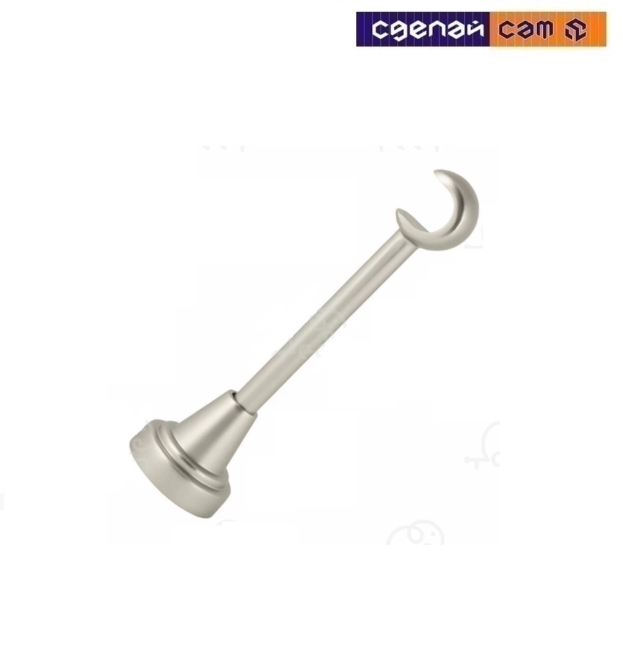 Кронштейн метал. стеновой D25 Сатин 13см