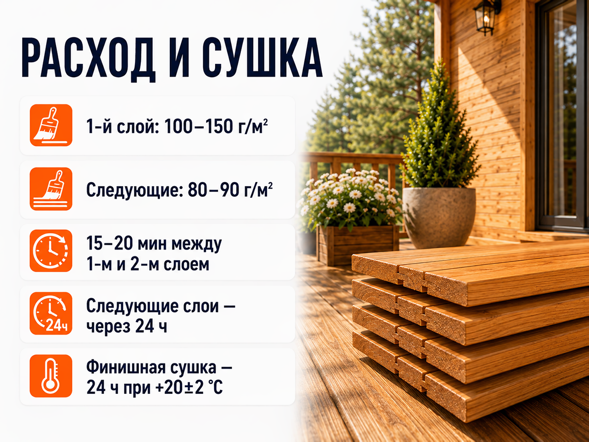 Состав PROFITEX декоративно-защитный для древесины «Сосна», 1 л (0,7 кг) фото 5