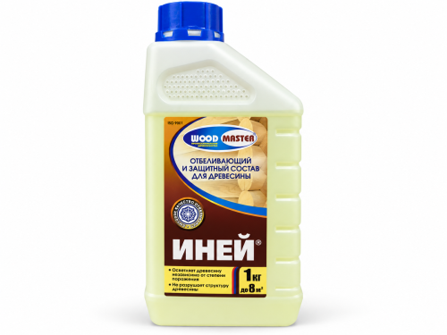 Отбеливающий и защитный состав для древесины WOOD MASTER Иней №1, 1 кг