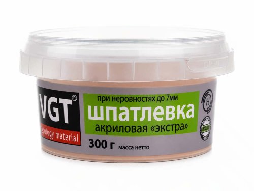 Шпатлёвка акриловая VGT «Экстра» по дереву, бук, 0,3 кг