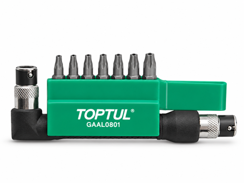 Набор бит TORX TOPTUL, 1/4″, T10–T40, 30 мм, 8 шт.