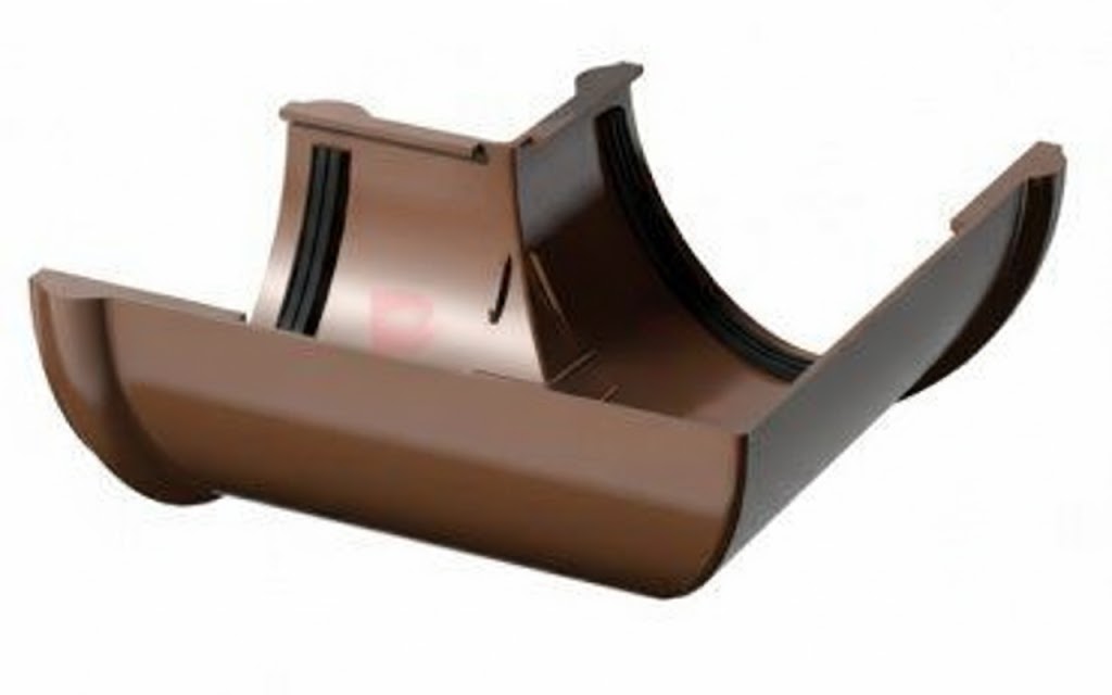 Угол 90° водосточного желоба Технониколь