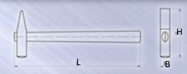 Молоток слесарный стальной 0.8кг
