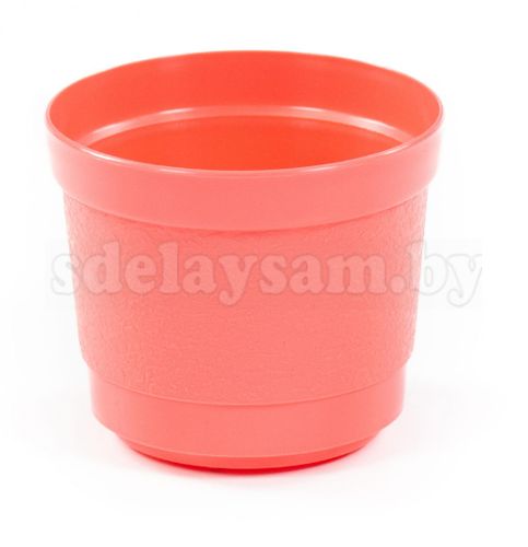 Горшок цветочный "Жасмин" h=105 мм - 0.8 л розовый