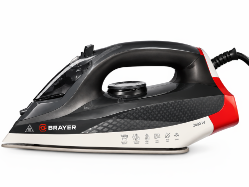 BRAYER утюг паровой BR4018, 2400 Вт, резервуар 350 мл