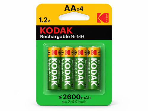 Kodak аккумуляторы AA (HR6), 2600 мА·ч, 1,2 В, 4 шт