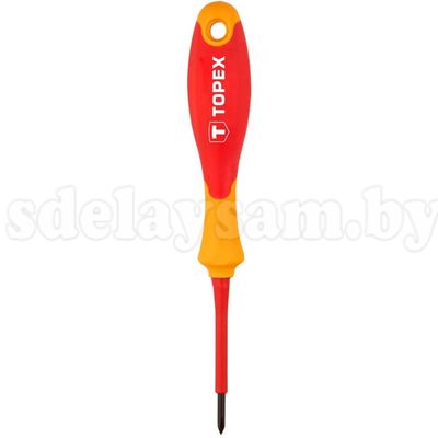 Отвертка электротехническая крестовая 1000В, PH0x60мм Topex ,39D475