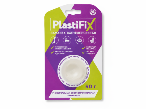 Замазка сантехническая PlastiFix 61154, 50 г