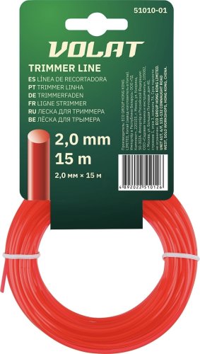 Леска ф 2.0 мм х 15 м кругл. сеч. ВОЛАТ, арт.51010-01  51010-01