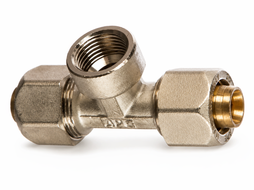 Угольник обжимной APE 752 L 3752L01220, 20×2 мм × 1/2″ ВР