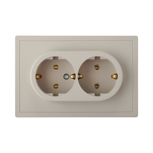 Розетка РС16-0642 песочный