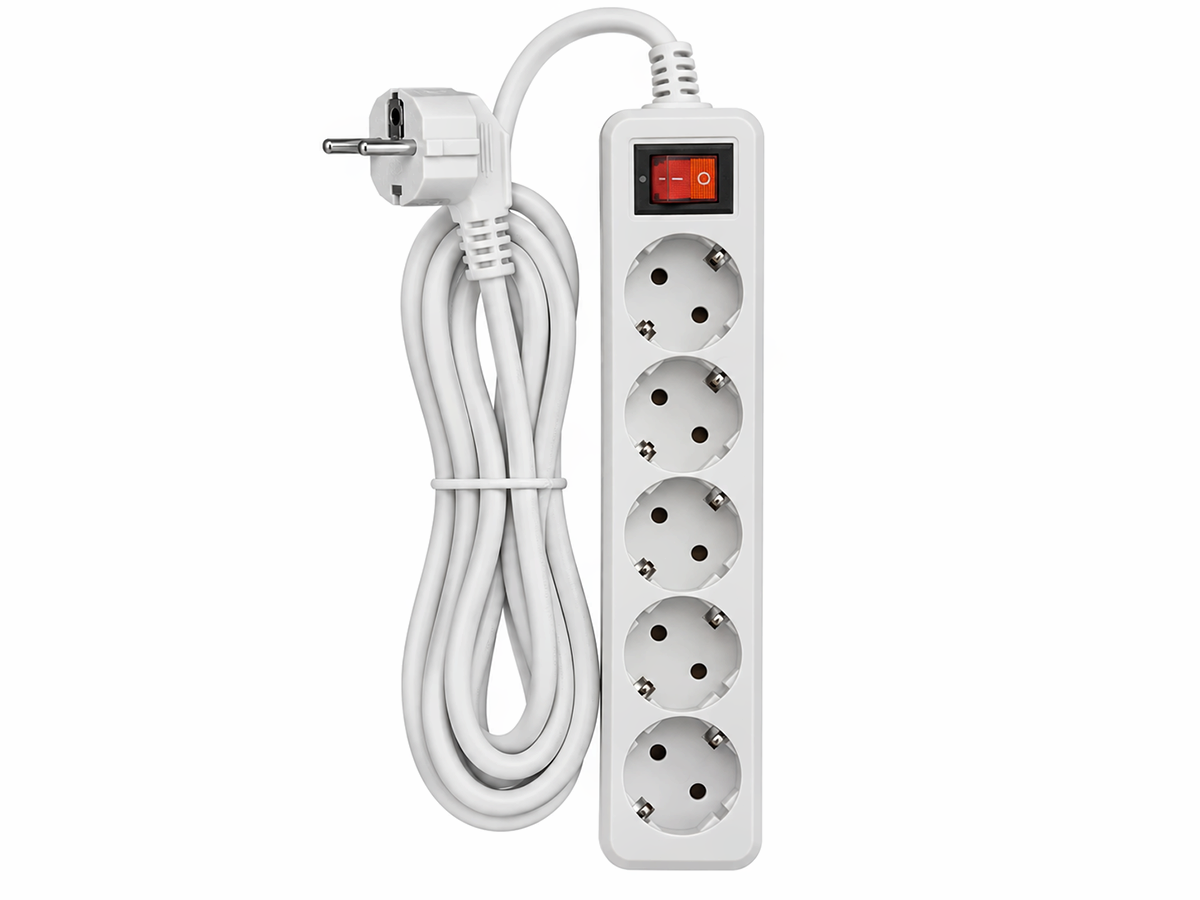 Power Cube сетевой фильтр B, 1,9 м, 5 розеток, серый