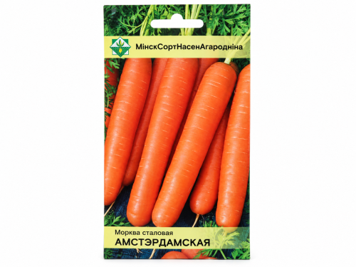 Семена моркови столовой МинскСортСемОвощ Амстердамская, 1,5 г