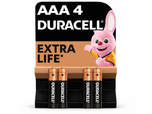 Duracell батарейки AAA (LR03), 1,5 В, 4 шт