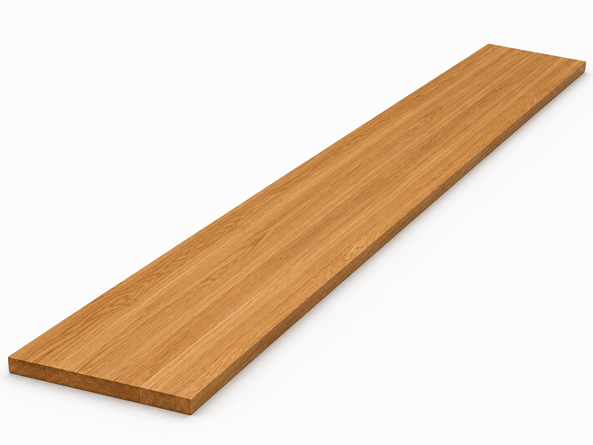 Мебельный щит из дуба цельноламельный, 1400×300×20 мм, сорт 1/2