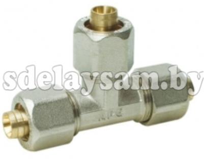 Тройник 20*16*20 резьбовые фитинги (37TL201620)