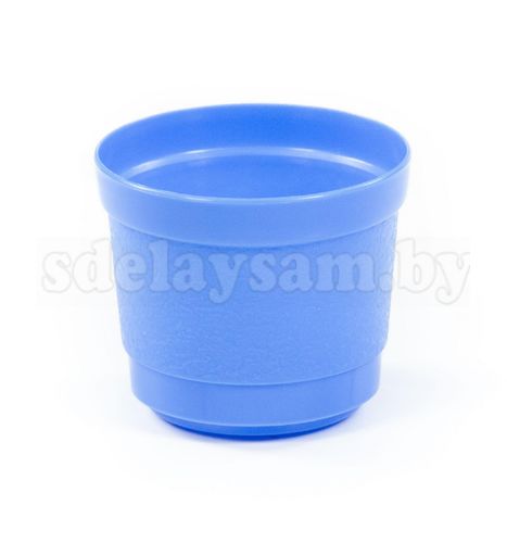 Горшок цветочный "Жасмин" h=79 мм - 0.3 л синий персидский