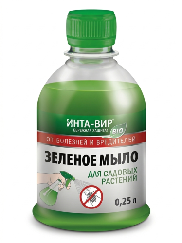ИНТА-ВИР  Зеленое мыло, 0,25л /4610011160424/  Страна ввоза РФ, Страна пр-ва РФ