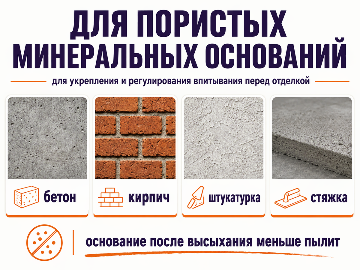 Грунтовка-концентрат акриловая укрепляющая «Тайфун Мастер» №102