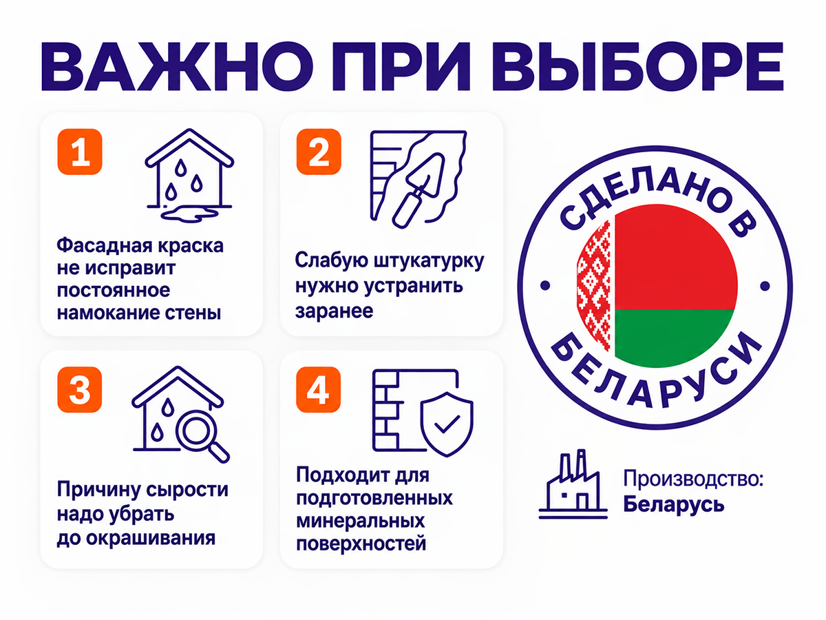 Краска фасадная MAV ECOL 32 ВД-АК-1032, белая матовая, 1 л (1,4 кг) фото 6