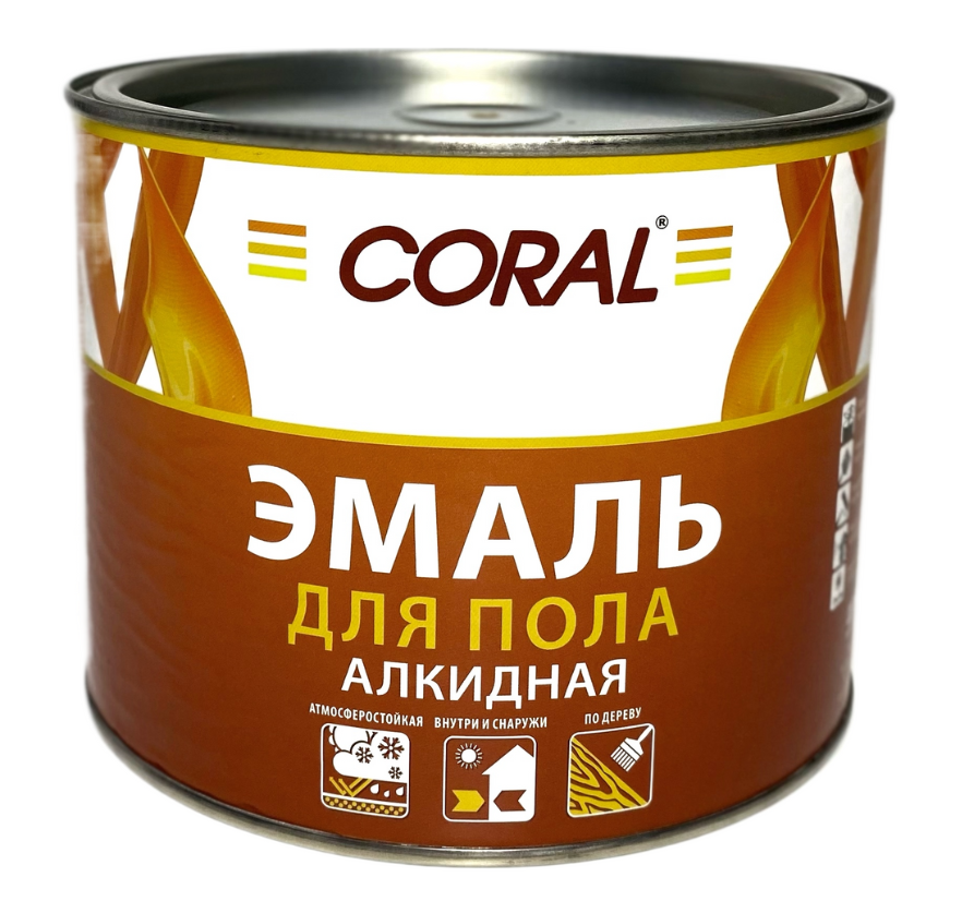 Эмаль ПФ-266 Золотисто-коричневая Coral 1,8 кг