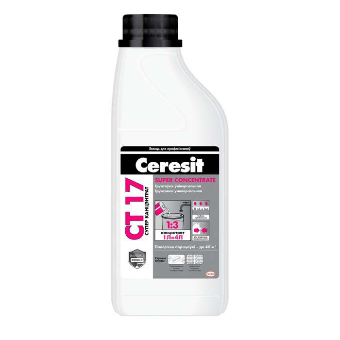 Ceresit/CT 17/ Грунтовка(супер концентрат),1л (1кг)