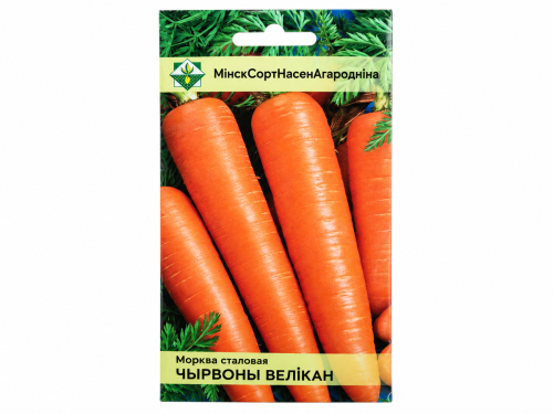 Семена моркови столовой МинскСортСемОвощ Красный великан, 1,5 г