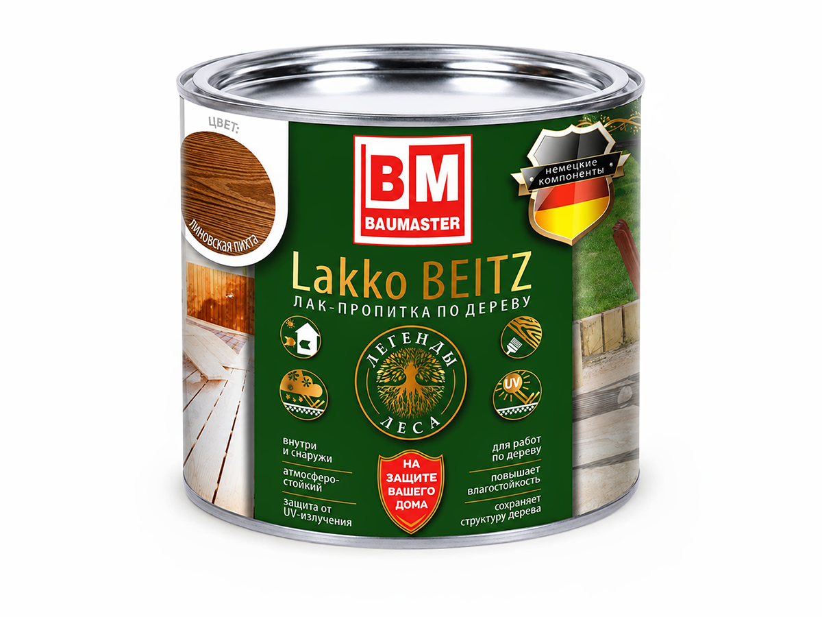 Лак-пропитка ПФ-11 BAUMASTER LakkoBeitz (11) «Линовская пихта», 0,7 кг