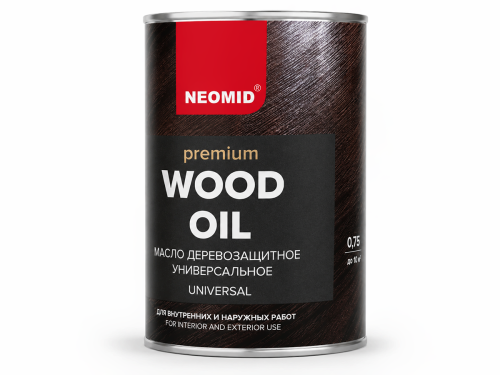 Масло деревозащитное NEOMID Premium, орех, 0,75 л