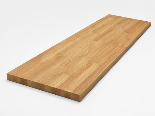 Мебельный щит из дуба 600×400×20 мм, сорт 2/3, цельноламельный