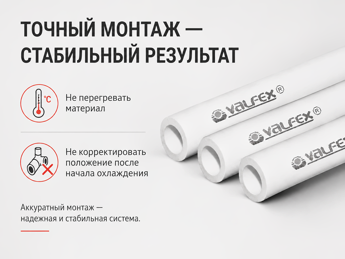 Труба полипропиленовая VALFEX SDR 6 PN20, 20×3,4 мм, 2 м, серая