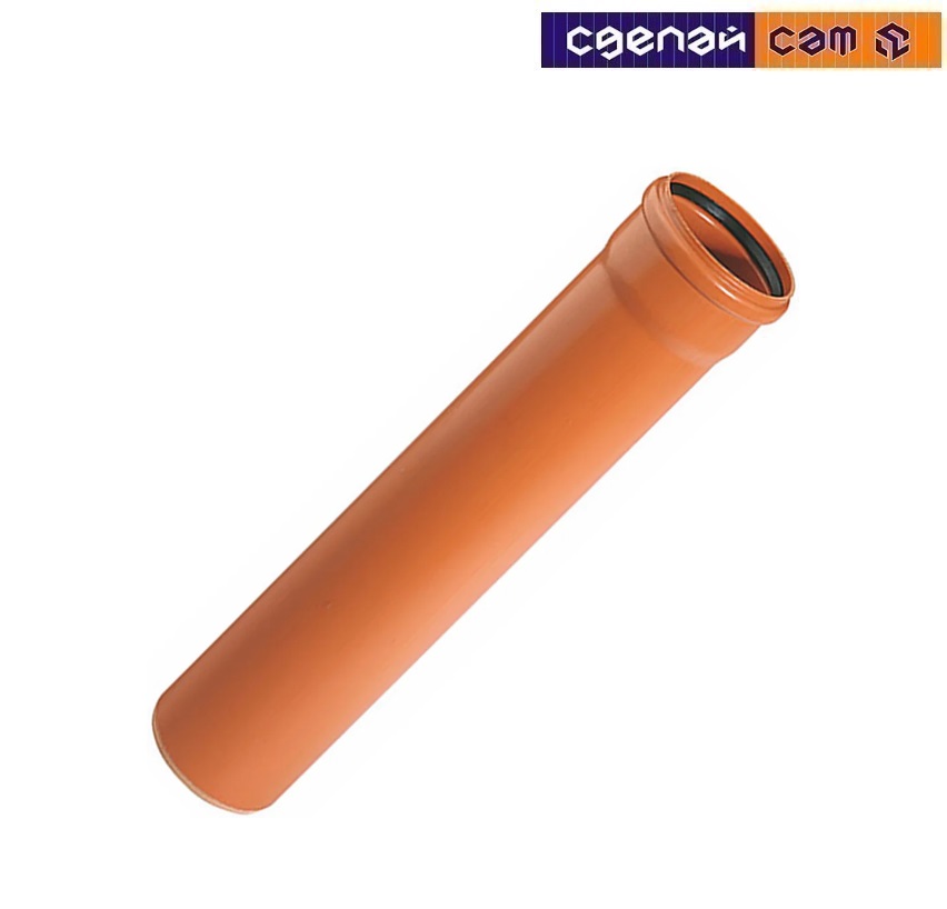 Труба ПВХ для наруж канализации KGEM SN4 110х2000мм