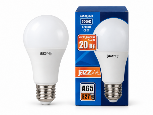 Лампа светодиодная Jazzway PLED-LX A65, 20 Вт, E27, 5000 К