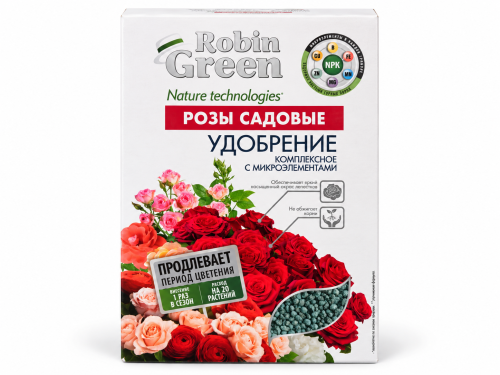 Удобрение минеральное Robin Green для роз, с микроэлементами, 1 кг