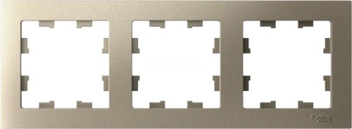 ATLASDESIGN 3-постовая РАМКА, универсальная, ШАМПАНЬ (578902)