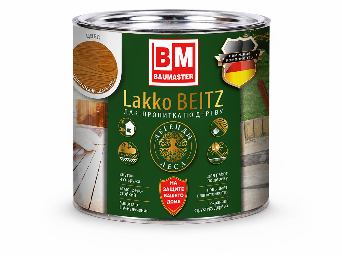 Лак-пропитка ПФ-11 BAUMASTER LakkoBeitz (05) «Малоритский «Царь-дуб»», 0,7 кг