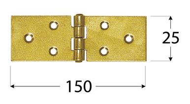 Петля строительная DOMAX Z150  150x25x1,5 mm