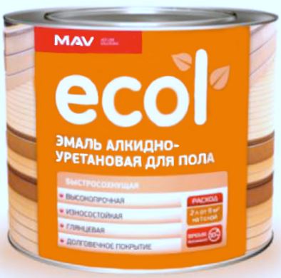 Эмаль МАВ ПФ-266 медно-коричневая  ECOL для пола  0,9 кг / упак. 1,0 л