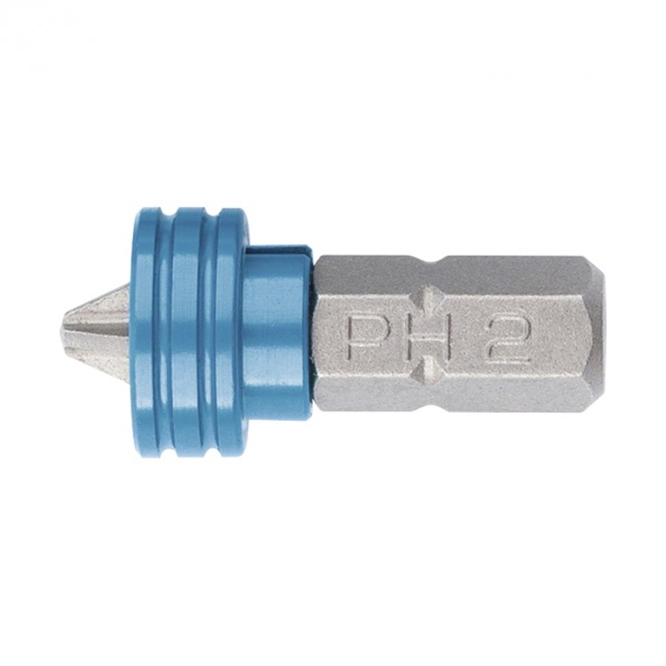 Бита PH 2x25 мм с ограничителем и магнитом, для ГКЛ