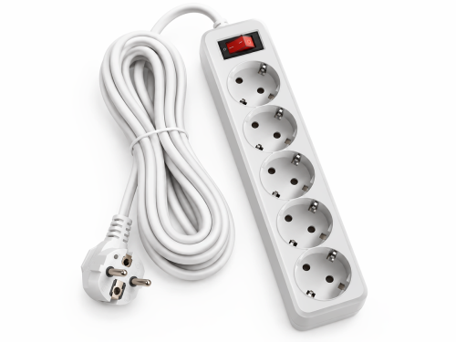 Power Cube сетевой фильтр B, 5 м, 5 розеток, серый