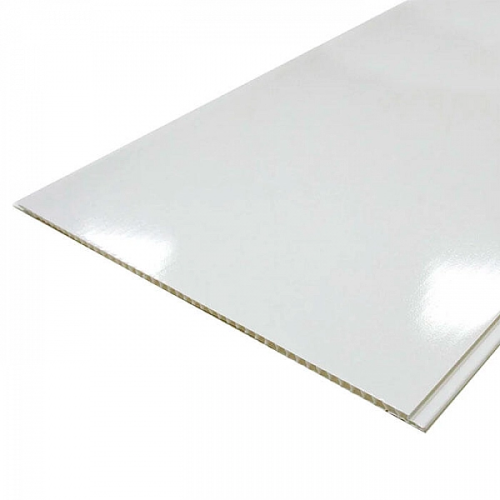 Панель ПВХ SANRELIA "Альянс" (2,5 х0,25м х0,07) Белый глянец