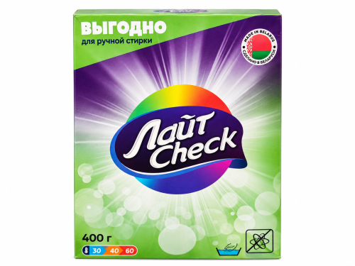Порошок стиральный «Лайт Check», для ручной стирки, 400 г