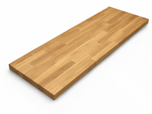 Мебельный щит из дуба 2200×400×40 мм, сорт 1/3, сращённый