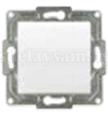 GUNSAN Выключатель одинарный (без рамки) белый