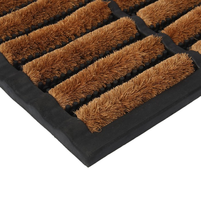 Коврик придверный резиновый с кокосом 45х75 