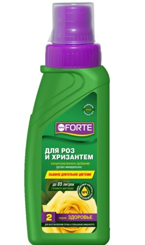 Bona Forte Здоровье Жидкое органо-минеральное удобрение Для роз и хризантем 285 мл