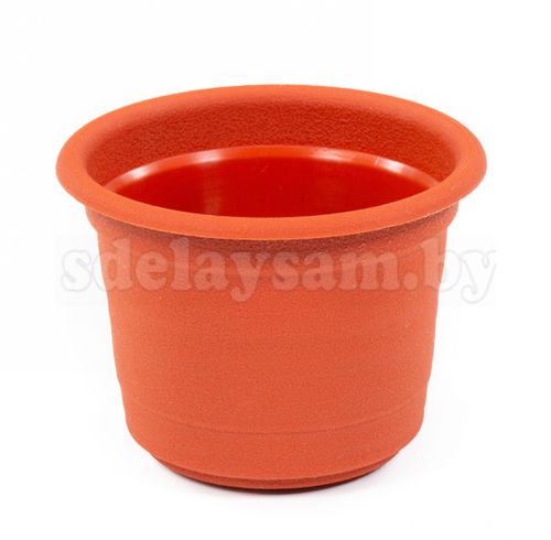 Горшок цветочный "Ксения" №2 - 0.45 л коричневый