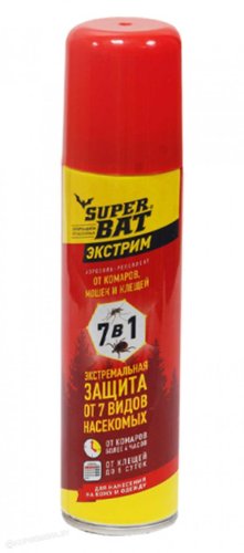 SuperBAT Аэрозоль Экстрим 7 в 1 флакон 150мл, РФ, 4603302924607