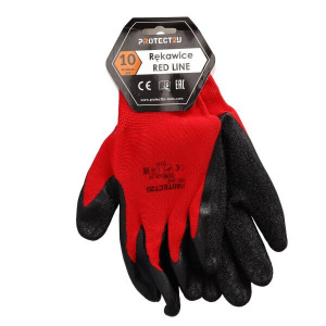 Перчатки PROTECT2U RED LINE R10 (с ярлыкодержателем) // PROTECT2U  8296