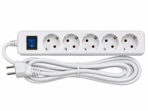 Power Cube сетевой фильтр B, 2 м, 5+1 розетка, серый